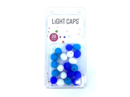 LIGHT CAPS® amestecalb+2 nuanțe de albastru, 20 buc la pachet