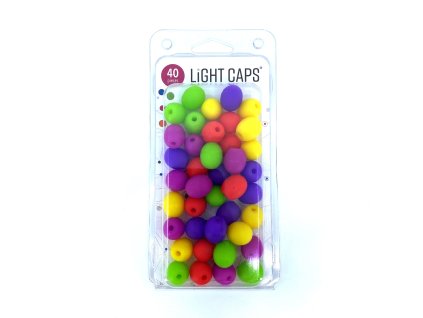 LIGHT CAPS® amestec galben+verde+rosu+ 2 nuante de violet, 40 buc la pachet