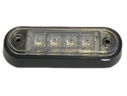 Indicator lateral LED ALBA, 0,3W/0,6W, 4xLED, 12/24V, IP67, fixare cu suruburi, ambalare 2 buc [L1309]