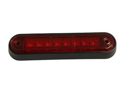 Indicator LED lateral ROSU, 0,8W, 8xLED, 12/24V, IP67, fixare cu suruburi [L1314]