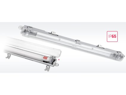 Suport pentru tub LED Limea 1x120cm, IP65 [SLI028032_SLIM]