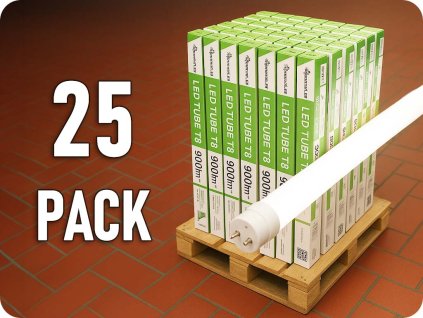 Tub LED 60CM, T8, 8.5W, 900lm, G13, sticlă, 4000K (starter LED nu este inclus)/25-PACK! [WOJ+22301_8.5W]