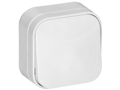 Comutator montat pe suprafață cu 1 buton, IP20, alb [OR-OE-7200/W/10]