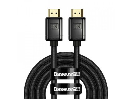 Cablu HDMI 2.1 Baseus High Definition Series 8K 60Hz, 3D, HDR, 48Gbps, 2m negru [WKGQ000101]