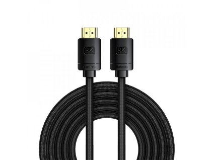 Cablu HDMI 2.1 Baseus High Definition Series 8K 60Hz, 3D, HDR, 48Gbps, 5m negru [WKGQ040201]