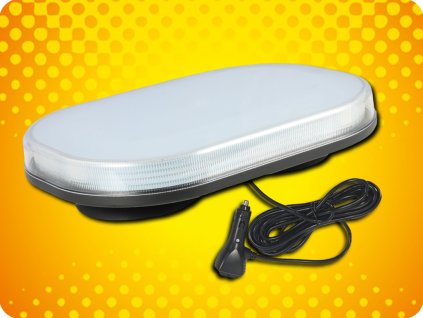 Far de avertizare LED 53W, 60xLED, 3 moduri, magnet, 12/24V, R10, R65, IP67 [BLK0049]