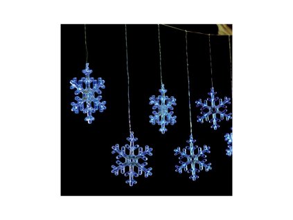 Cortina LED fulgi 3m, ramificație 10x, IP44, alb rece [X0612024203]