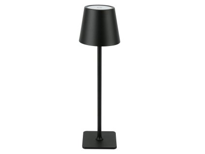 Lampă de masă TAZA 3,5W, 400lm, CCT, IP54, reîncărcabilă, 2x2000mAh, neagră [203853]