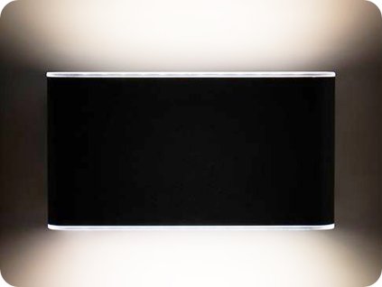 LED-LAMPĂ DE PERETE ÎN AER LIBER MODENA 12W, 800LM, CCT, NEGRU [WO800-B-1]