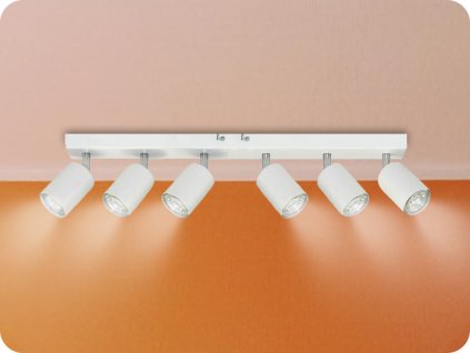 PLAFONIERĂ INTERIOARĂ DOA 6XGU10, ALB [AD-OP-6277WGU10]