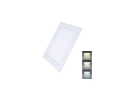 PANOU INCASTRAT LED 18W, 1530LM, CCT 3000K/4000K/6000K, PATRAT [WD143]