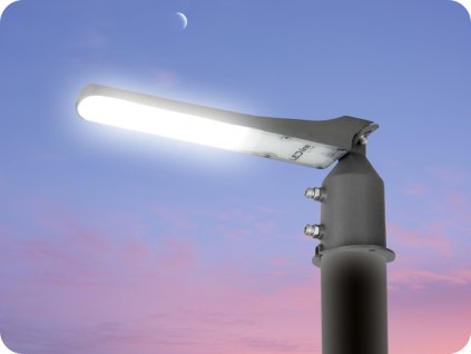 ILUMINAT PUBLIC LED FLAMINGO CU SENSOR DE LUMINA SI ADAPTATOR 30W, 3000LM, IP65, 4000K, GRI [206960]