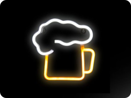 DECORATIE NEON LED BEERE 20X20CM, 3XAA/USB [NEO003]
