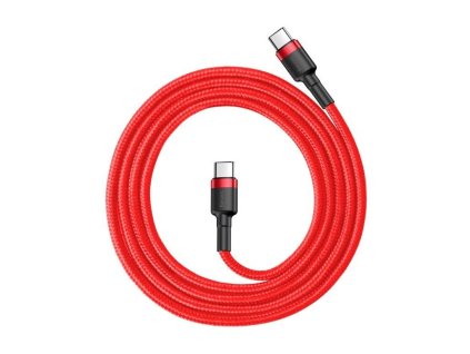 CABLU BASEUS CAFUL USB-C - USB-C, PD 2.0, QC 3.0, 60W, 1M, ROSU [018122]