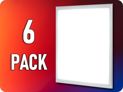 Panou LED cu sursă de alimentare, pătrat 60x60cm, 40W, 4950lm/6-BUC! (Barva světla Alb cald)