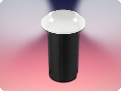 34934 7 led svietidlo zabudovatelne do zeme 1w 50lm 12v ip67 dva smery svietenia biele 3000k