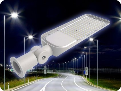 Iluminat public LED cu adaptor ajustabil 50W, 5740lm, 115°, CHIP SAMSUNG, 4000K (Barva světla Alb rece)