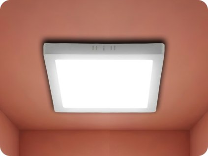 Panel LED îngropat cu sursă de alimentare 6W 660LM pătrat (Barva světla Alb rece)