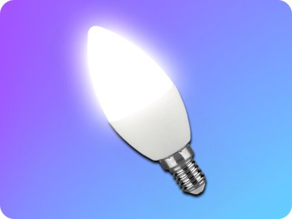 E14 LED bec 4,5W, 470lm, lumânare (Barva světla Ziua albă)