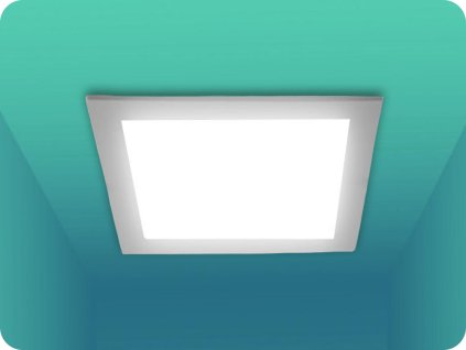 Panou LED încastrat cu sursă de alimentare 18W, 1850lm, iluminare din spate, pătrat, CHIP SAMSUNG (Barva světla Alb rece)