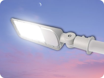 Corp LED stradal cu adaptor ajustabil și senzor de lumină 30W, 3000lm, 100°, CHIP SAMSUNG (Barva světla Alb rece)