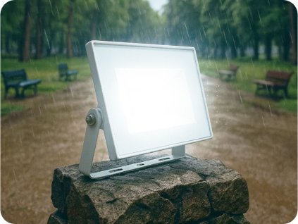 Reflector LED 10W, 730lm, IP65, 110°, alb