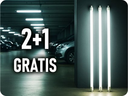 LAMPĂ LED IMPERMEABILĂ 120CM, 36W, 4300LM, IP65, 4000K, 2+1 gratis! [SLI028037NW_PW]
