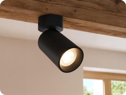 Lampă de tavan de interior 1xGU10 MADARA ALTRO, neagră [SLIP003060]