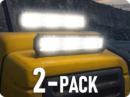 Lumină de lucru cu LED 60W, 3000lm, 6xCOB, 12/24V/2-PACK! [LB0125]