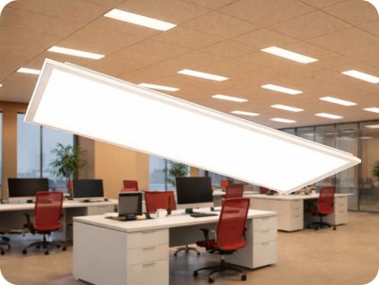 Panou LED pentru tavan casetat 40W, 4800lm, Backlit, 120x30cm