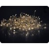 Cortina de Crăciun Solight LED - țurțuri, 120 LED-uri, 3mx0.7m, alimentare 6m, lumină albă caldă externă [1V40-WW]