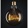 Bec LED E27 LOVE cu filament 5W (70Lm), G125, 2200K