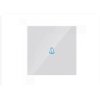 Comutator tactil cu 1 buton, alb, max 500W, IP20