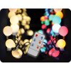 Lanț de Crăciun pentru exterior Solight LED 2in1, telecomandă, 100xLED, RGB+W, 10m+5m, 8 funcții, IP44 [1V08-RGB]