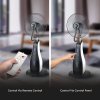 Ventilator 80W cu umidificator, telecomanda, 3 pale, diametru 43cm, pe roti