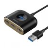 Baseus HUB USB 3.0 la 1xUSB 3.0 + 3xUSB 2.0., 1m, negru