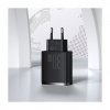 Adaptor de încărcare rapidă Baseus 2xUSB, USB-C, PD, 3A, 30W, negru