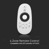 Telecomandă cu 4 zone, benzi de o singură culoare (pentru unitățile SKU 2911 - separat), 2xAAA