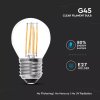 Bec LED E27 cu filament 6W, 800lm, G45