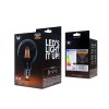 Bec cu filament retro LED E27 4W, 400lm, G95, fum, 2000K