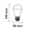 Bec LED E27 18W, A80