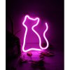 Decor Forever Light Neon LED - pisica roz, 3xAA/USB [RTV100210]