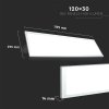 Panou LED cu alimentare 29W, 3960lm, 120x30cm, IP20
