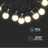 Lanț de lumină becuri LED 10x0,5W, 480lm, 5m, 24V, IP44