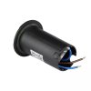 Lumină LED încastrată în pământ 1W, 10LM, 90°, patru direcții de iluminare, 12V, IP67, negru, 6400K