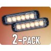 Lampa de avertizare LED 6xLED, 18W, 4 moduri, 12/24V/2-PACK! [L1893]