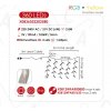 Cortina LED 2m, 360LED, ramificație 20x, lungime ramificație 2m, 8 funcții, adaptor, cablu transparent, IP44, RGB [X08360322]