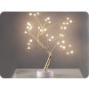 Copac de masă LED auriu, bile luminoase, 3,6W, 3xAA/USB, 36LED, 50cm, alb cald, IP20 [X1036152]