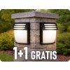 Aplică, E27, IP44, Negru, 1+1 gratis!