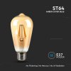 Bec LED retro E27, 4W, 350lm, ST64, sticla chihlimbar, 2200K